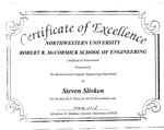 Best PhD Thesis from the ECE Department (2002) given to Steven Slivken